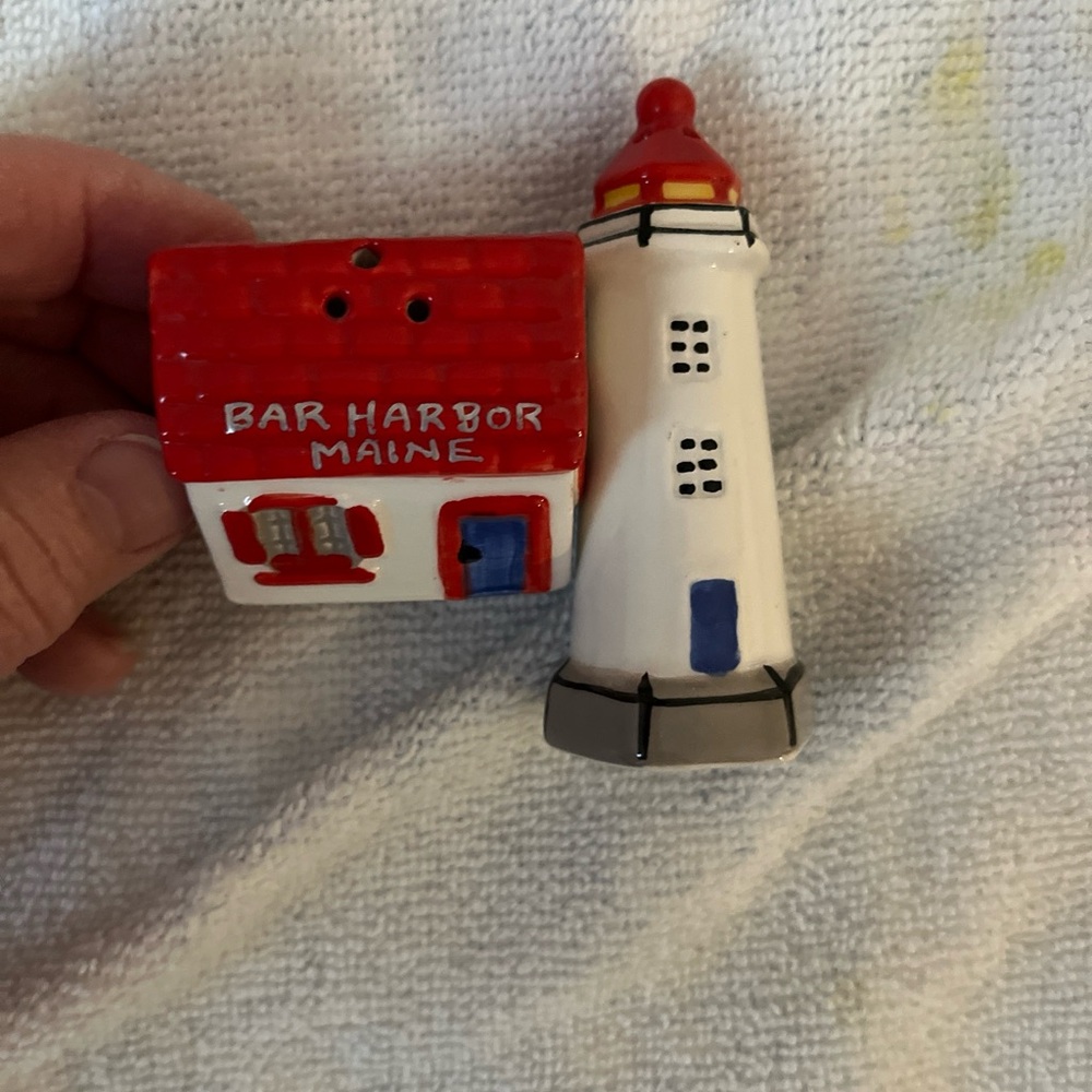 Ceramic Salt & Pepper Shakers - Bar Harbor, Maine